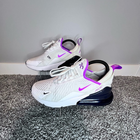 Nike Air Max 270 GS White Fuchsia Dream Youth 7Y / Women’s 8.5 943345-116 - Picture 1 of 8